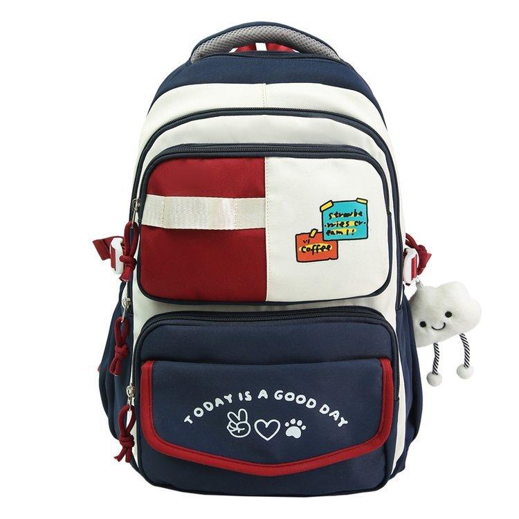 Campus Rucksack mit großer Kapazität, leicht, mit Farbkontrast, Mädchenrucksack, Kinderrucksack