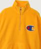 Champion Big C Logo Oversized Half Zip Fleece Gold