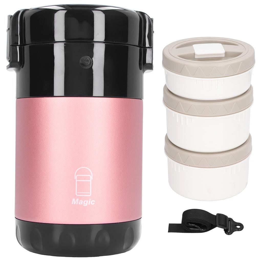 Recipiente Izolate pentru Prânz Capacitate 2.3L 3 Straturi Oțel Inoxidabil 304 Izolare Vacuum Vas pentru Alimente