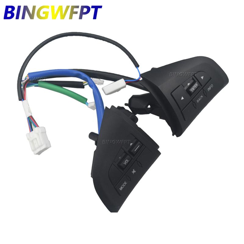 For mazda 3 mazda5 CX-7 BL 2008-2013 Control Switch Car Styling Volume Mode Function Left+Right Steering Wheel Control Buttons