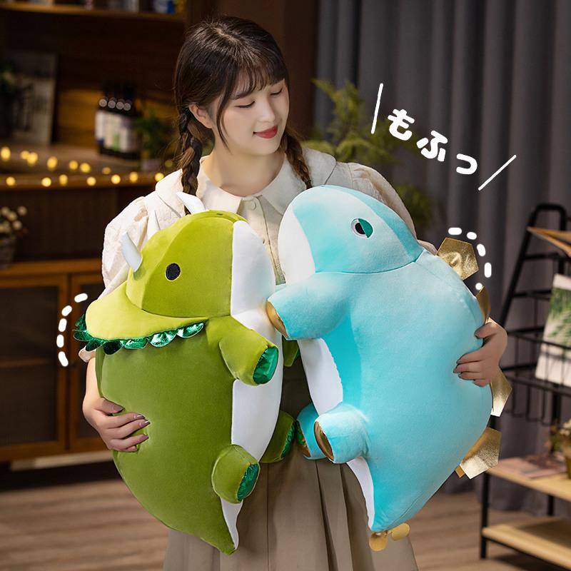 Creative Triceratops Stegosaurus Tyrannosaurus Rex Soft Plush Toy Throw Pillow Child Comfort Sleeping Pillow Birthday Gift