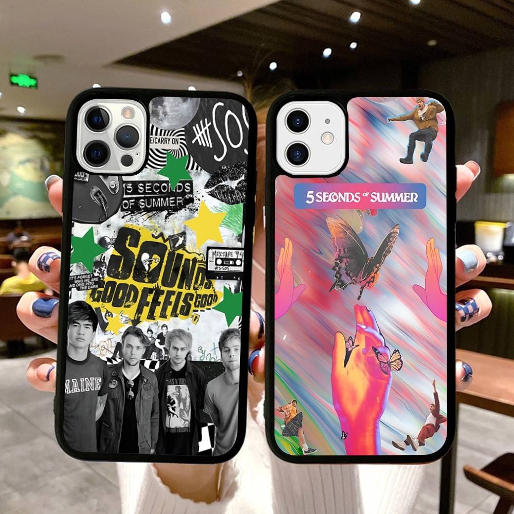 5 S-Seconds of S-Summer Band PC+TPU Protective Phone Case For iPhone 17 16 Pro max 15 Plus 14 13 12 11 Cover