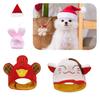 Of The God Wealth Rabbit Elk Cat Santa Hat Pet Headwear Decoration Cute Cartoon
