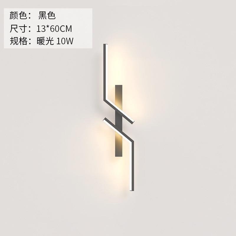 

Современный креативный полосатый минималистский настенный светильник для спальни у кровати светодиодные светильники для гостиной телевизор диван фон настенный светильник Cool White(5500-7000K)