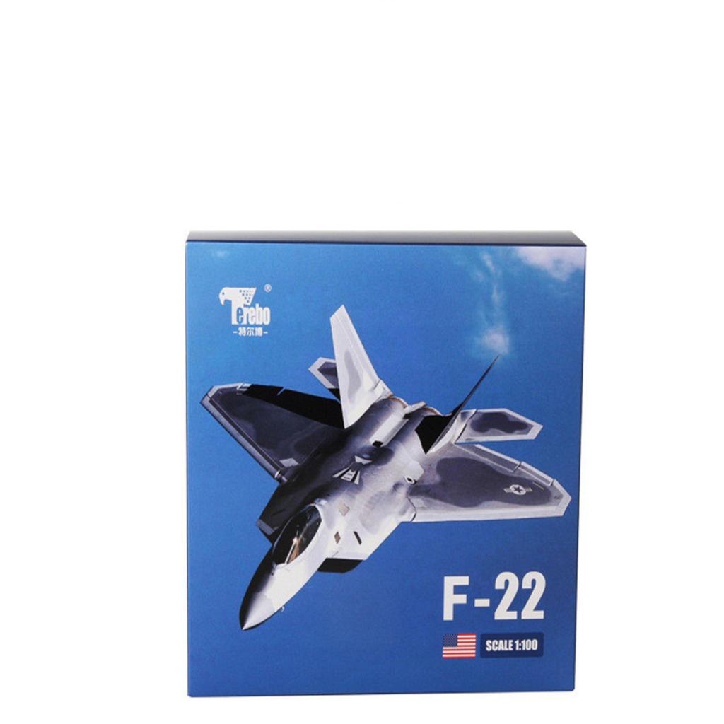 1/100 F-22 Aircraft Model Simulation Raptor Fighter Aviation Military Ornaments Science Exhibition For Decoration