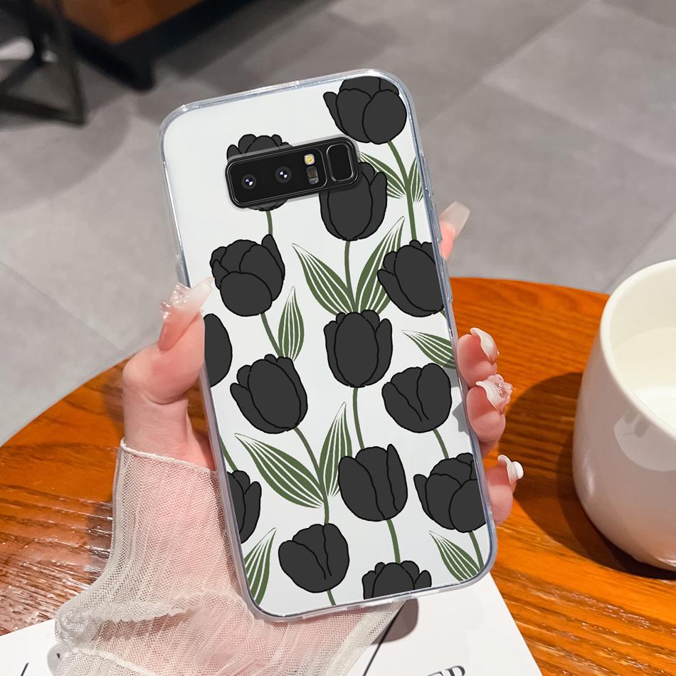 For Samsung Galaxy Note 8 9 20 Phone Cases Creative Soft TPU Silicone Clear Anti Drop Back Cover For Samsung Note8 Note9 Note20