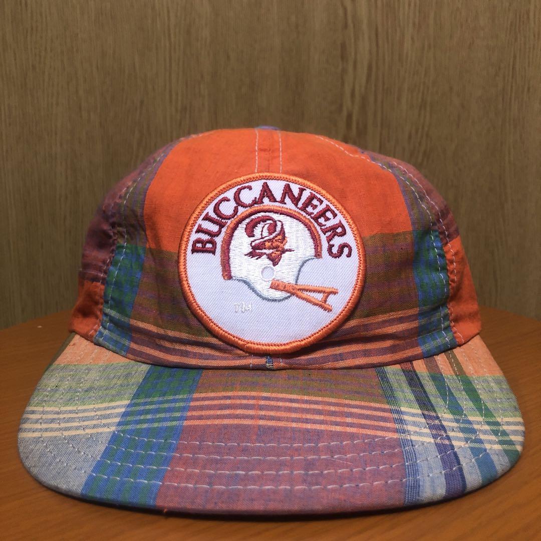 

[USED] BUCCANEERS Checkered Baseball Cap, 90s/80s, Made in USA