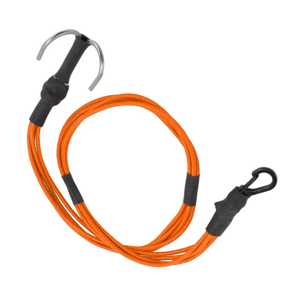 1/10 1/8 RC Winch Rope Alloy Hooks Elastic RC Crawler Winch Strap for Roof Luggage 580mm Orange