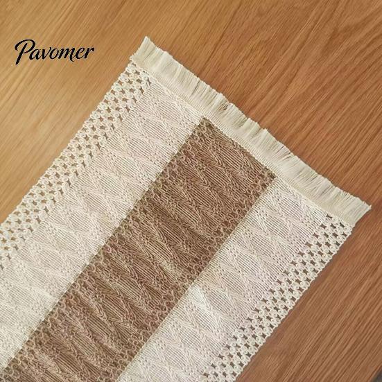 Farmhouse Fabric Placemats Bohemian Fringed Placemat Soft Cotton Linen Vintage Jacquard Machine Washable for Home Dining Table Decoration