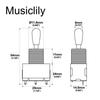 Musiclily Pro 3-Way Box-Type Toggle Switch for Electric Guitar, Chrome