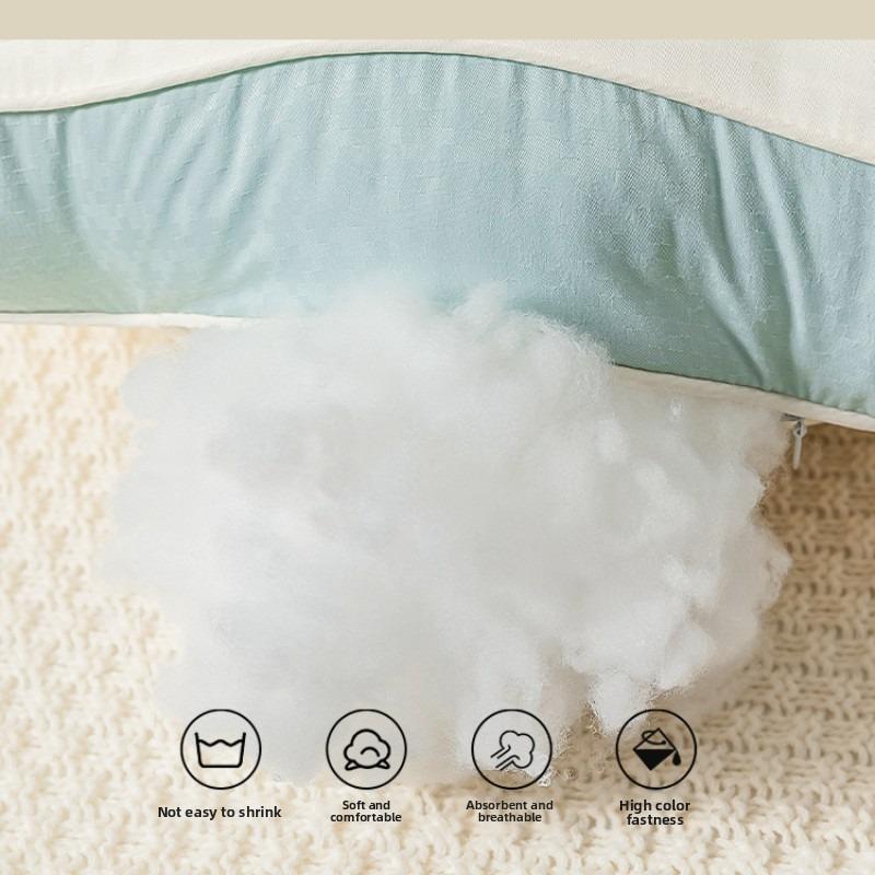 Two-color Spliced Sleep Pillow Hotel Pillow Cervical Pillow Comfortable Stress-relieving And Sleep-promoting Pillow 48x74cm