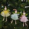 Plush Girl With Flower Hanging Ornament For Spring Festival Decoration Living Room Enhancement Accessory