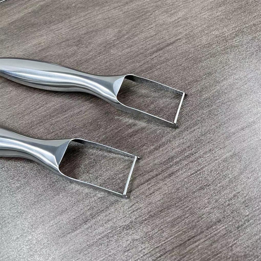 2pcs Stainless Steel Fruit Slicers Fork Easy Durable Convenient 2-in-1 Stainless Steel Fruit Slicers