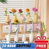 24-Day Blooming Countdown Calendar Flowers Building Blocks Toy Christmas New Year Valentine's Day Holiday Gift Decor Flower Set