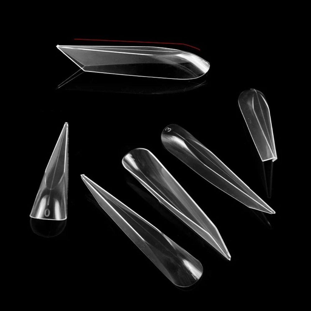 Curved Stiletto Advanced Shape Dual Forms Poly Nail Gel 3D Nail Forms 2025 Nail Design Tools