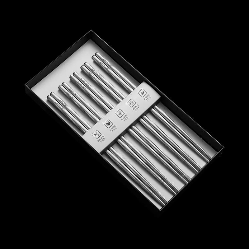 

KAPU Pure Titanium Chopsticks Gift Set 5 Pairs Gift Box
