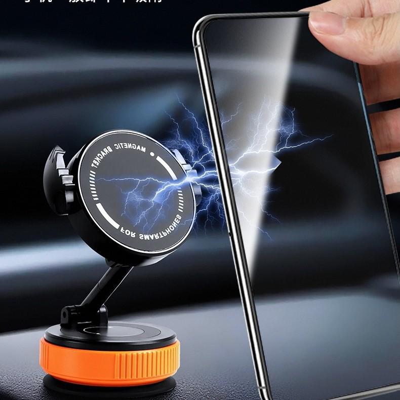 Magnetic Suction Cup Car Phone Holder with Strong Grip for Universal Use