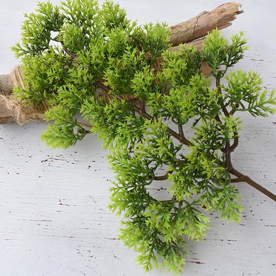 1 pezzo di plastica finto artificiale di pino cipresso pianta bonsai giardino casa ufficio arredamento ornamento di Natale