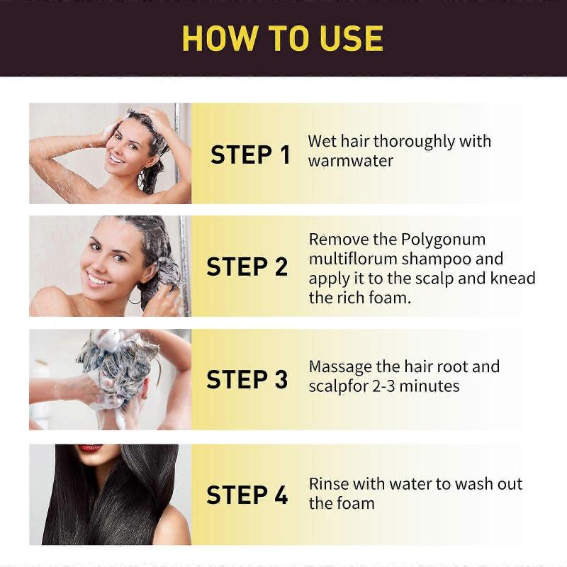 Barsinfi Natural Herbal Instant Hair Dye Shampoo For White Hair Coloring