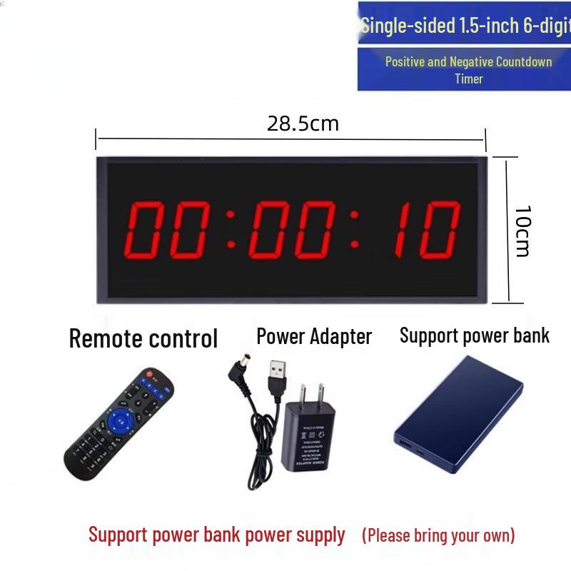 Handun 1.5-inch 6-Digit LED Timer