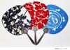 Maruzen Uchiwa Chiyome 37 x 25 x cm (Japanese fan) Red, approx. 0.9