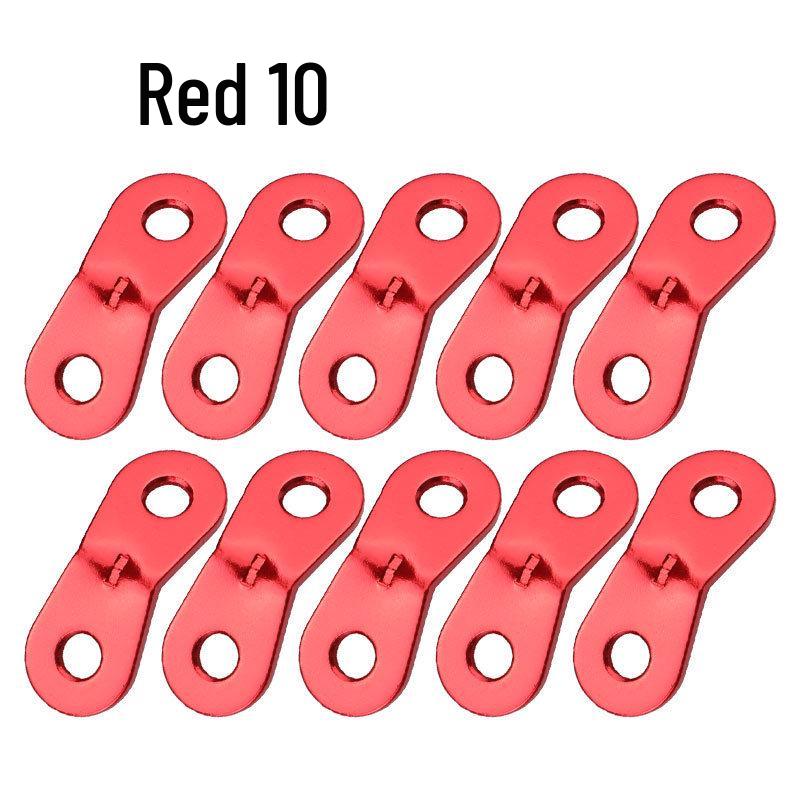 Double-Eye Fixed Outdoor Aluminum Alloy Tent and Canopy Rope Buckle