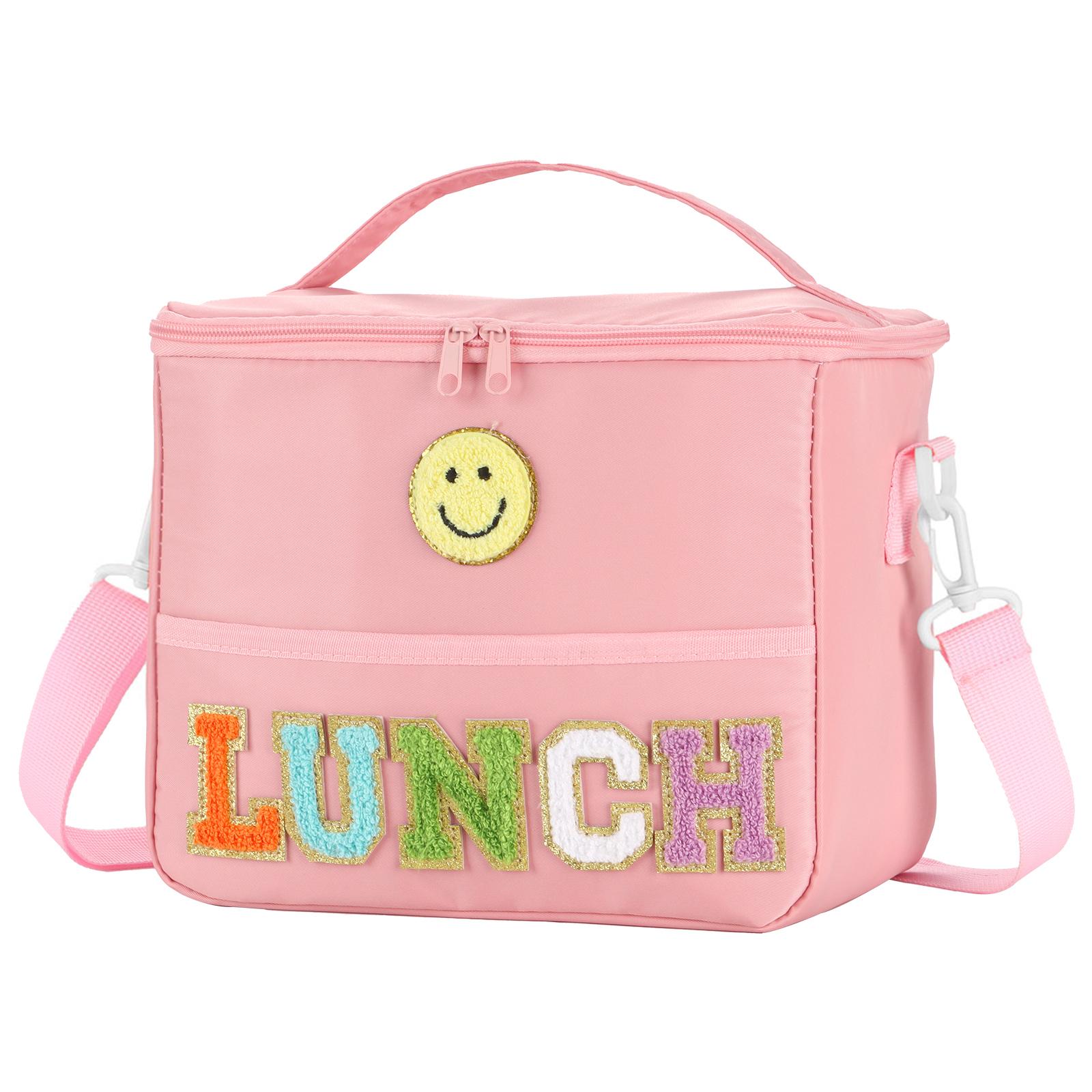 

Towel Embroidered Letter Outdoor Large Capacity Crossbody One Shoulder Picnic Bag Camping Picnic Travel Handheld bag.-zmt розовый