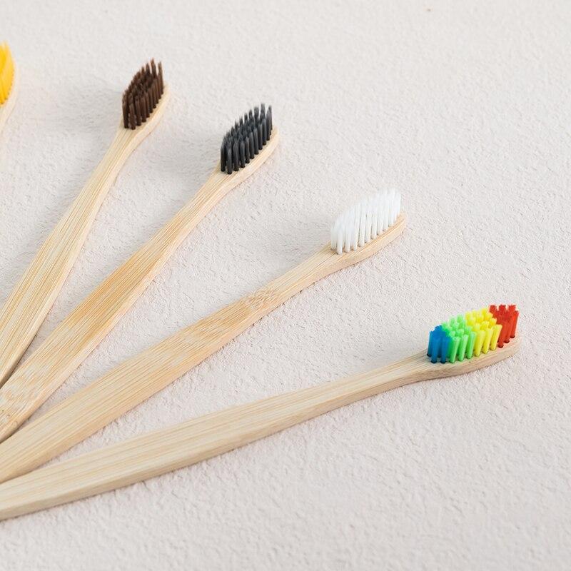 

Bamboo Toothbrush Set Natural Eco-Friendly Dental Care Tablet Bamboo Toothbrushes