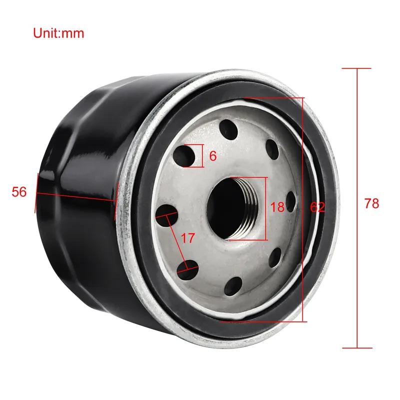 Oil Filter for Briggs & Stratton Husqvarna John Deere Tecumseh Kohler Kawasaki 492932S 492932 492056 695396 696854 842921 5076