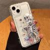 Transparent Flowers Plants Pattern Phone Case for  Mi 13T 14 13 12 12T 11 Lite Poco X6 X3 F5 Pro Shockproof Soft TPU Cover