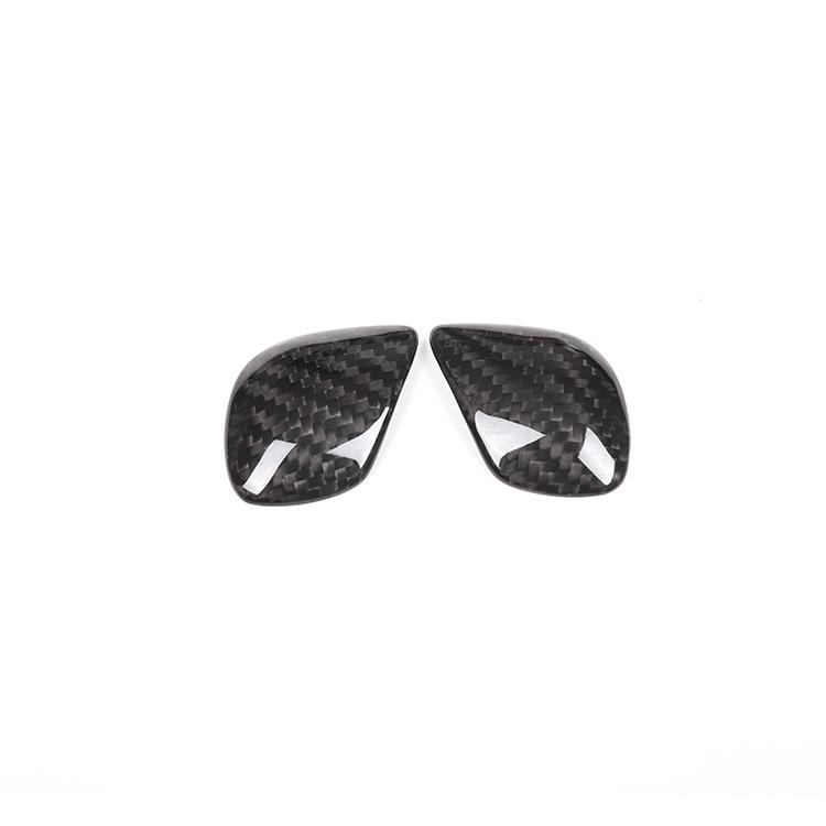 Real Carbon Fiber Interior Car Gear Knob Trim Cover for Volkswagen Polo Golf T-ROC Jetta Passat Touareg Tiguan CC Beetle Models