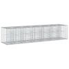 Gabion Raised Bed 2 Pcs Silver 260 X 60 X 55 Cm