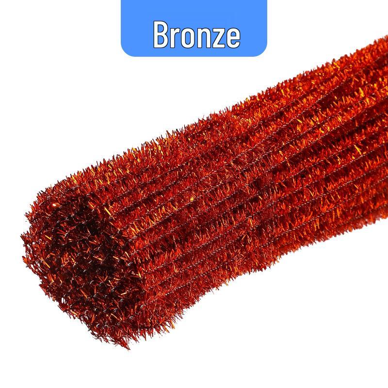 Разноцветные блестящие синельные палочки для детского творчества и поделок