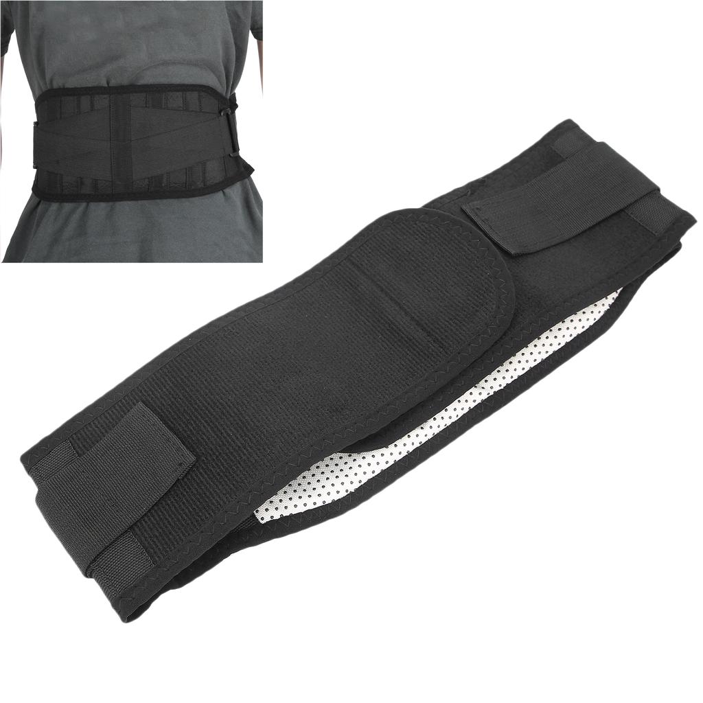 Taillenstützgürtel Atmungsaktiv Heizend Magnet Stahlplatte Rücken Lendenwirbelpflege Stützbandage