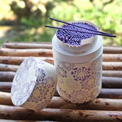 Preserved Shinshion Flowers and Incense Set, Memorial Flowers in a Cork Glass Dome