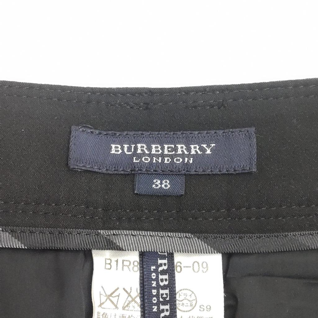 Burberry Straight Pants [38/Women M/79cm Inseam/Black] Japan(USED)