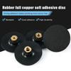 3 Zoll 4 Zoll Gummi Stützteller M10 M14 M16 Gewinde Polierschleifscheibe Stützteller für Winkelschleifer Polierscheibenpad