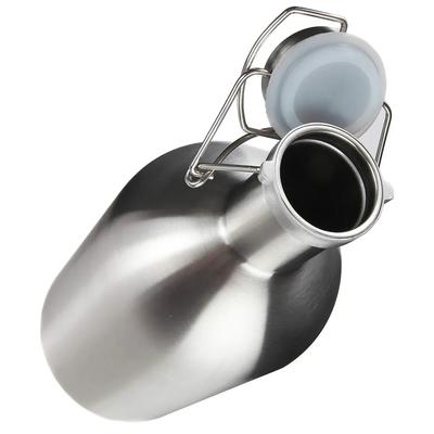Growler per birra fatta in casa da 32/64 once Acciaio inossidabile 304 Bottiglia Growler per birra con tappo a cerniera per birra fatta in casa Tappo senza BPA