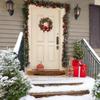 Christmas Wreath Decal Removable Garland Decal Party Decor Christmas Wreath Wall Clings For Winter Door Home Party Shop Bathroom