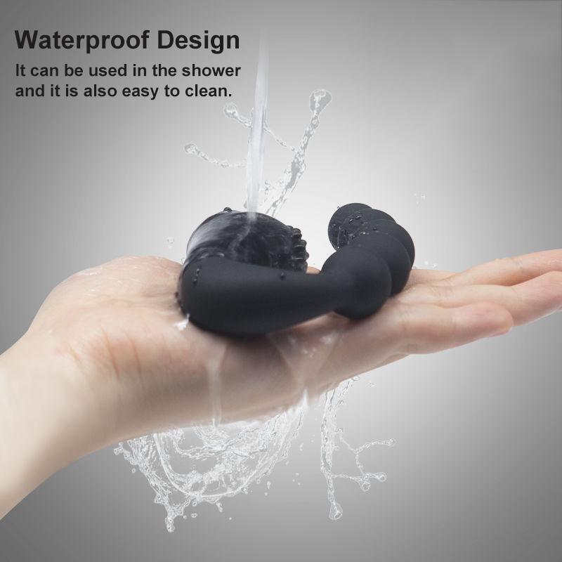 Granular Prostate Vibrator Massager Anal Plug Waterproof 10 Speed Stimulation Buttocks Anal Silicone Adult Female Male Sex Toy