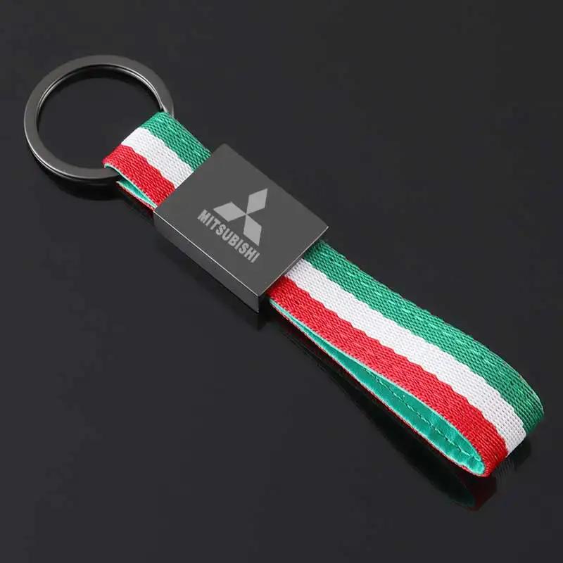 

Nylon Webbing Car Key Chain Keyring Pendent Holder for Mitsubishi Xpander Eclipse Cordia ASX EVO Lancer Montero Mirage Outlander
