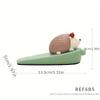 1pc Adorable Cartoon Animal Door Stopper Sturdy Vinyl Construction, Easy Floor Mount,Polished Metal Finish, Playful Door Decor Decorative Door Stopper