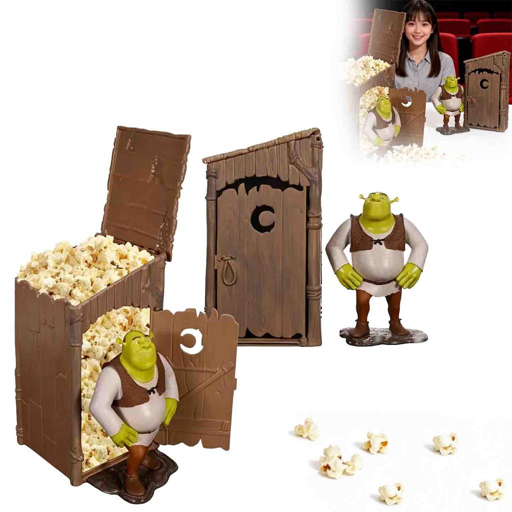 Collectible Popcorn Bucket with Character Figurine and Themed Container Designed for Movie Snack Storage and Display