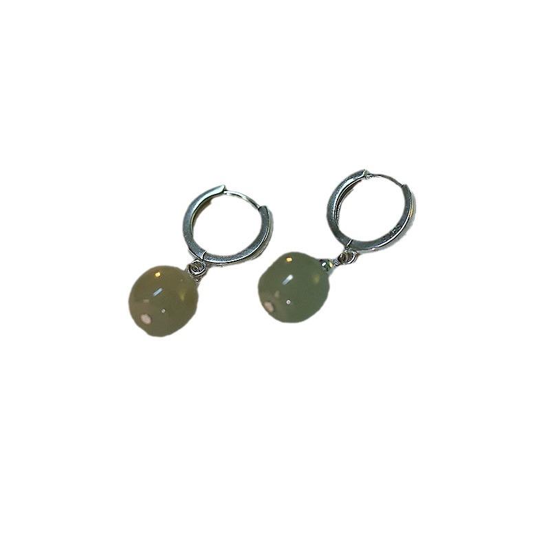 Hetian Jade Earrings, New Popular Model, New Chinese Retro Style Ear Cuffs, Niche Design Earrings for Women
