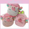 Kawaii Unicorn Plush Backpack For Kids With Soft Mini Coin Purse Pink And White Colors