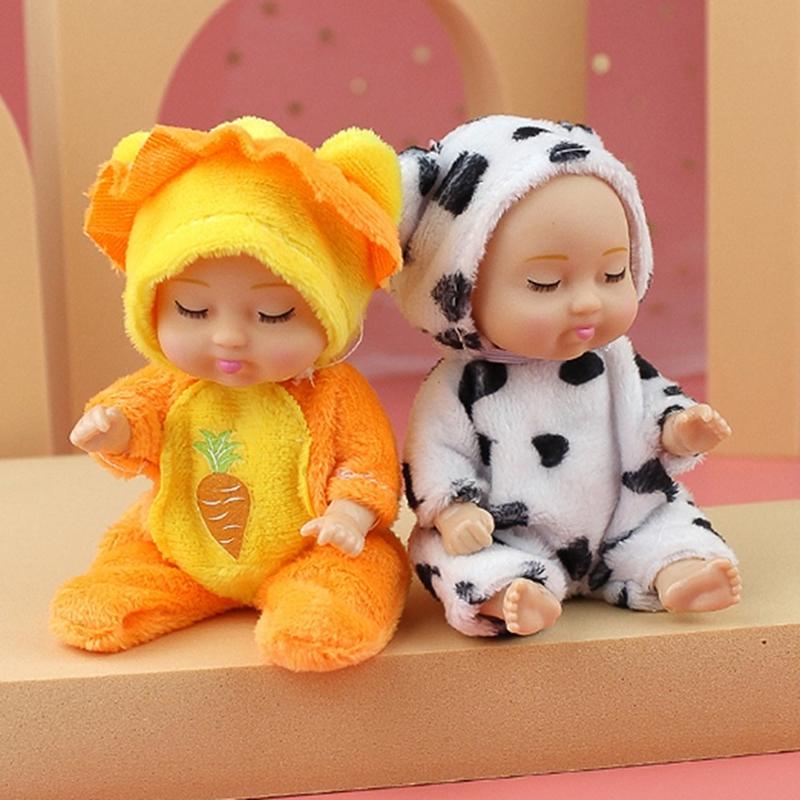 1 kus 11cm doplňky pro panenky hračka koníčky simulace spící plyšová dívčí hračka kreativní dárek k narozeninám pro nejlepší kamarádku