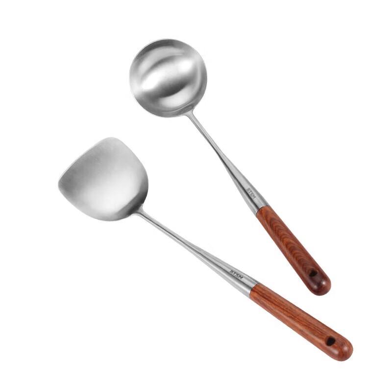 BTSM Thickened 316L Stainless Steel Spatula and Spoon Set