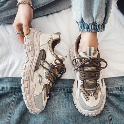 2024 Sommer Vielseitig Lässig Erhöhend Klein Weiß Sportlich Hongkong-Stil Papa Herrenschuh Neuer Stil