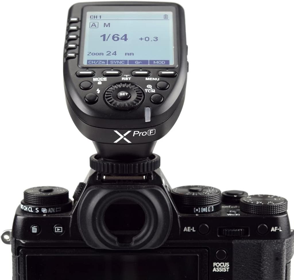 Product with Technical Conformity Mark and Japanese Instruction Godox Wireless Flash Trigger High Speed Sync X System with Super Large LCD Screen