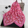 Elegant Square Silk Scarf 70x70cm Shawl Lightweight Head Wrap Hair Band  for Women